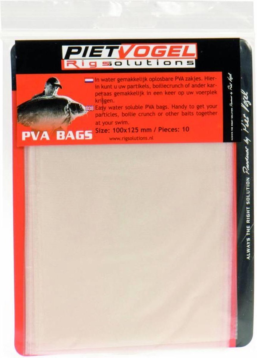 Rigsolutions PVA zakjes oplosbaar in water | 10 stuks 10x12CM
