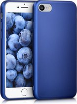 kwmobile telefoonhoesje geschikt voor Apple iPhone SE (2022) / iPhone SE (2020) / iPhone 8 / iPhone 7 - Hoesje voor smartphone - Back cover in metallic blauw