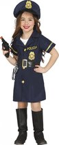 Fiestas Guirca Verkleedpak Politie Meisjes Blauw Mt 3-4 Jaar