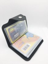 Porte-cartes de crédit en cuir PU 24 bits noir / Porte-cartes d'identité / Porte-cartes / Porte-cartes de crédit.