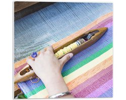 Forex - Weefgetouw - 50x50cm Foto op Forex