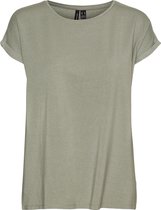 Vero Moda VMLAVA PLAIN SS TOP LUREX STRIP GA NOOS Dames T-shirt - Maat L