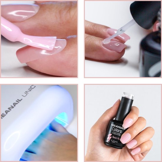 Gellak Meanail Starterset Uv Led Lamp W Gel Nagellak Basic