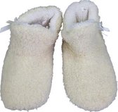 Hoog model pantoffels met strik - Wit - Maat 37