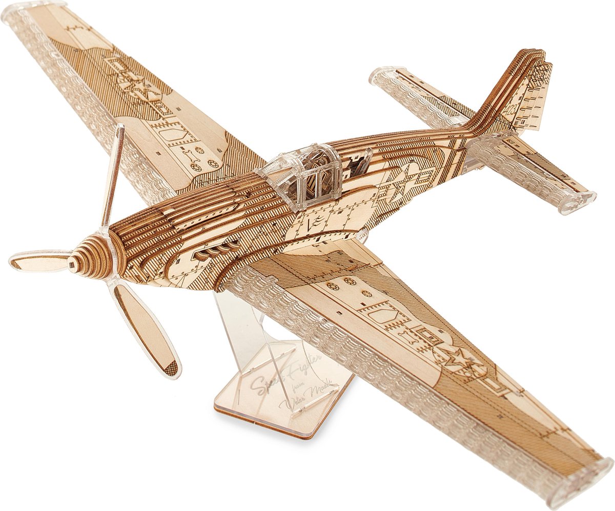 Maquette 3D En Bois - Avion 42 Cm pas cher 