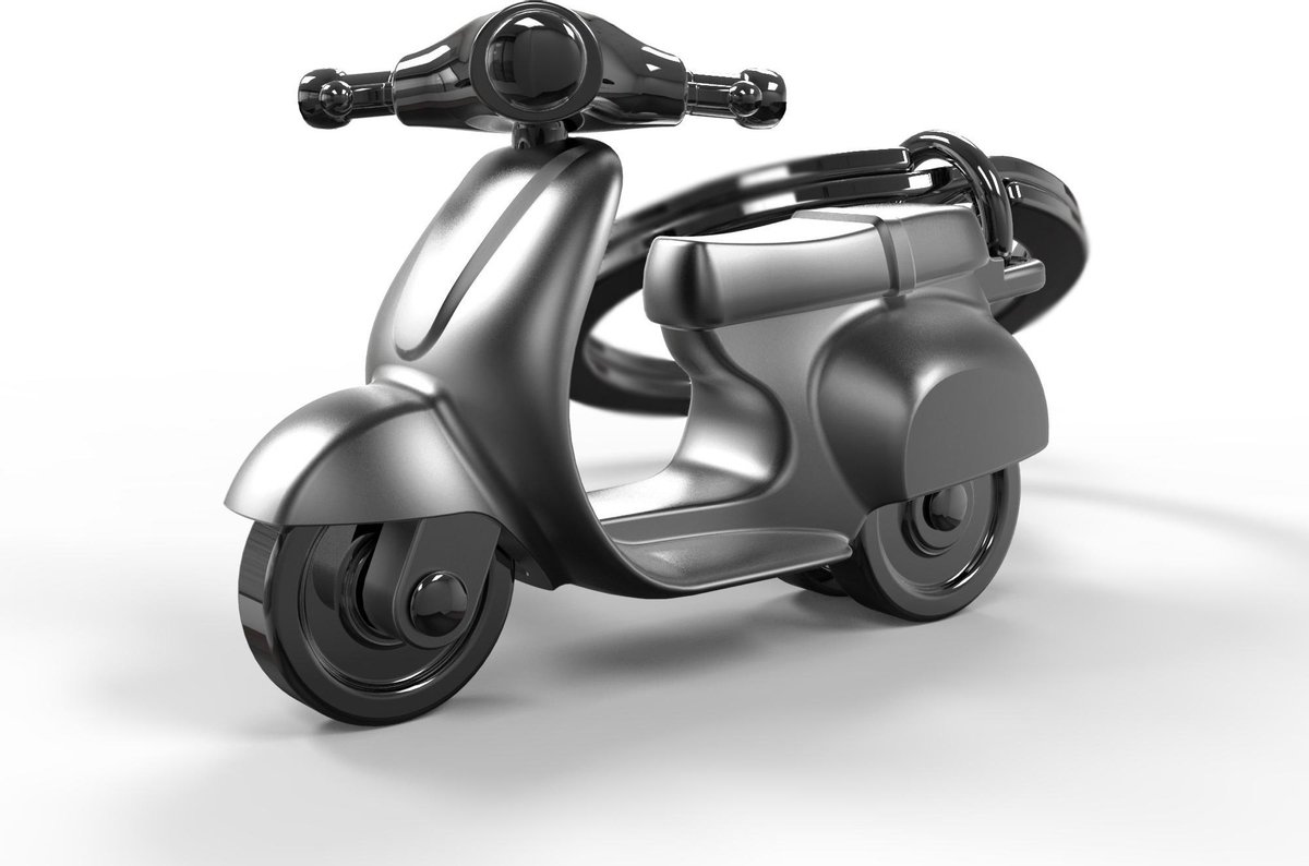 Metalmorphose sleutelhanger scooter - Antraciet