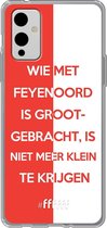 6F hoesje - geschikt voor OnePlus 9 -  Transparant TPU Case - Feyenoord - Grootgebracht #ffffff