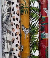 Inpakpapier BOTANIC NATUUR  Cadeau inpak papier 5 ROLLEN (70x200cm)
