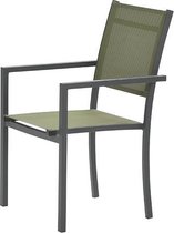 Garden Impressions Moon dining fauteuil - carbon black/ moss green