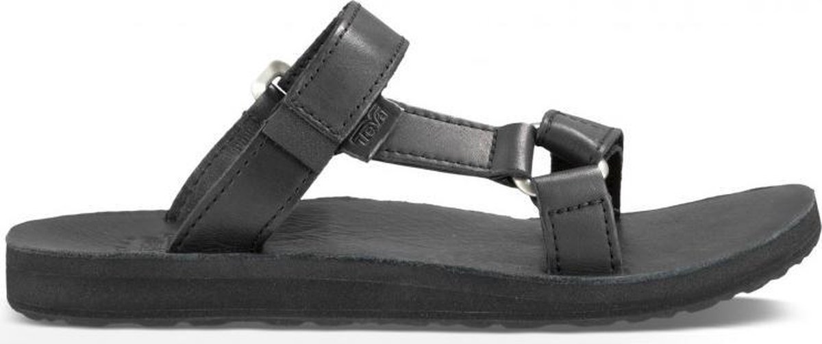 Teva Dames Universal Slide Leather Zwart