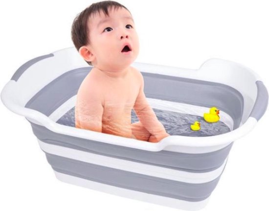 Baby Badje - Opvouwbaar Baby Badje - Baby Zwembadje - Opvouwbaar  voetenbadje - Grijs | bol.com