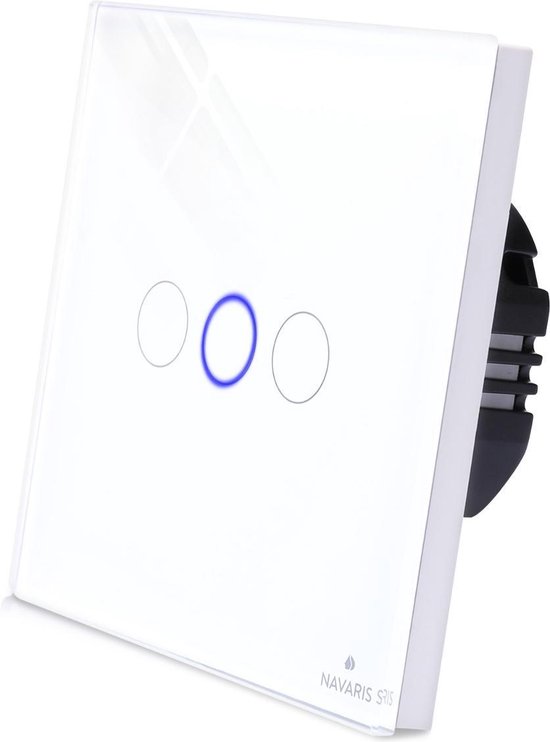 BSEED EU Standaard 1 Voudig 2 Weg Touch Lichtschakelaar met LED-display voor Doe-het-zelf product