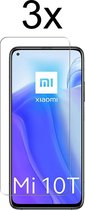 Xiaomi Mi 10T screenprotector - Beschermglas Xiaomi Mi 10T screen protector glas - Screenprotector Xiaomi Mi 10T - 3 stuks