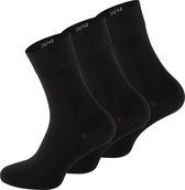 Heren business sokken – 80% gekamd katoen - zwart – 3 paar – maat 39/42