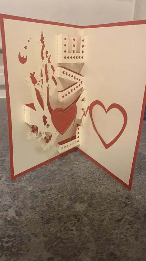 Carte Pop Love Love Je T Aime Je T Aime Je T Aime Grand Coeur Rouge Bol Com