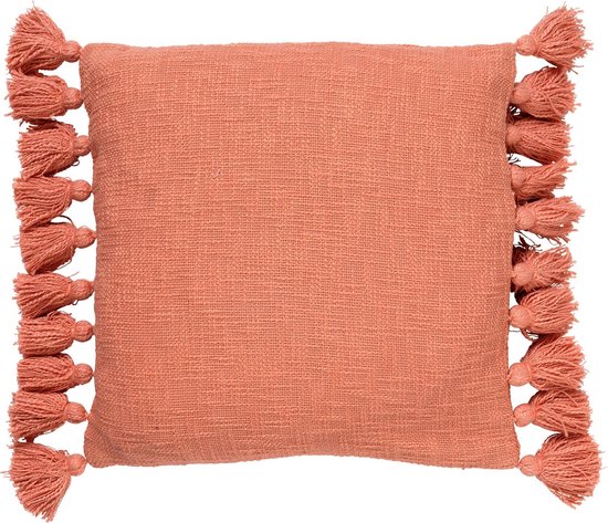 Dutch Decor - Coussin décoratif en coton - Ruby 45x45 cm - couleur: pantone Lobster Bisque - rose