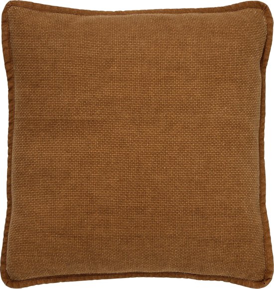 Dutch Decor - Coussin decoratif en coton - Bowie 45x45 cm - couleur: pantone Tobacco - marron