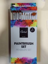 Paintbrush set - Penselen set - 9 stuks