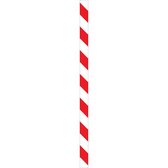 Waarschuwingsmarkeringsstrips, rood / wit, 1000 x 50 mm, 10 stuks
