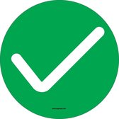 Toegestaan om pad te gebruiken vloersticker, 10 stuks 150 mm
