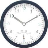 JAP Clocks AC80 Badkamerklok - Ophangbaar en zelfstandig - Ronde wandklok - Ø14 cm - Wand klok Zuignappen - Muurklok - Blauw