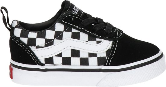 Baskets Vans Td Ward Slip-On Checkered pour garçons - Noir / True White - Taille 23,5
