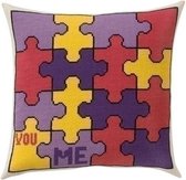 Permin kruissteekkussen Puzzel You Me 83 1311