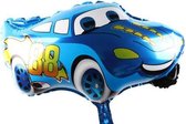 Auto Ballon Blauw - 49x66 cm - Cars - Ballonnen - Verjaardag - Thema - Kinderfeest - Folie ballon - Versiering - Helium ballon