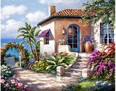 Diamond Painting Kit Coastal Cottage View 48x38