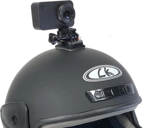 Helm mount GoPro - Motorhelm, Scooterhelm, skihelm - Helmet mount GoPro -  Xiaomi mount | bol.com