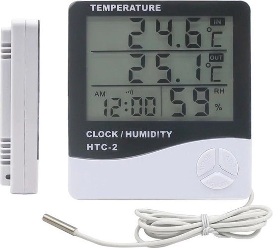 kraam Bekend Betsy Trotwood Digitale Hygrometer - Vochtigheid - Hygrometer Binnen - Temperatuur -... |  bol.com