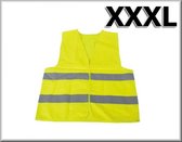 Reflecterend vest vastgemaakt met klittenband, geel maat XXXL