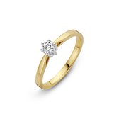 Bicolour solitair ring met 0.30 crt G/VSI briljant 70.720.1030