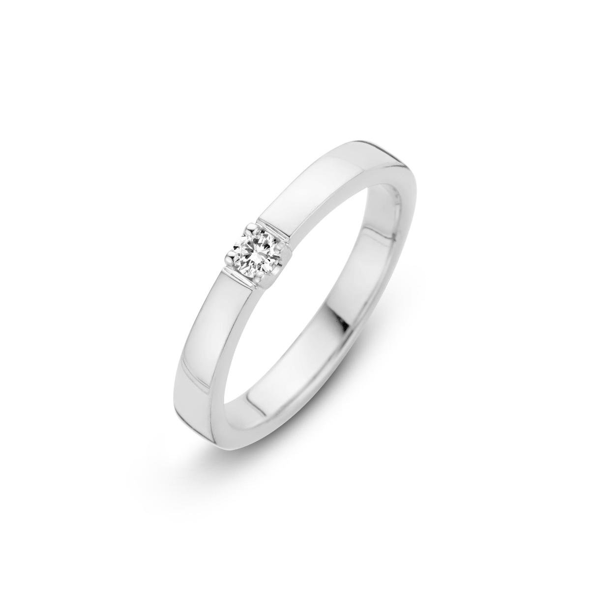 Witgouden ring met 0.09 crt diamant H/SI 70.611.0909