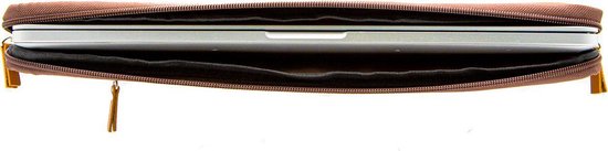 NEGOTIA Vintage Abbey - Leren Laptophoes 14 inch - Laptop Sleeve 14 inch - Laptop Hoes 14 inch - Laptophoes MacBook Pro 14 inch - Bruin - NEGOTIA Leather