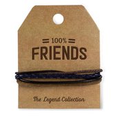100 % Friends  - Armband - The legend Collection - vrienden armband - armband mannen