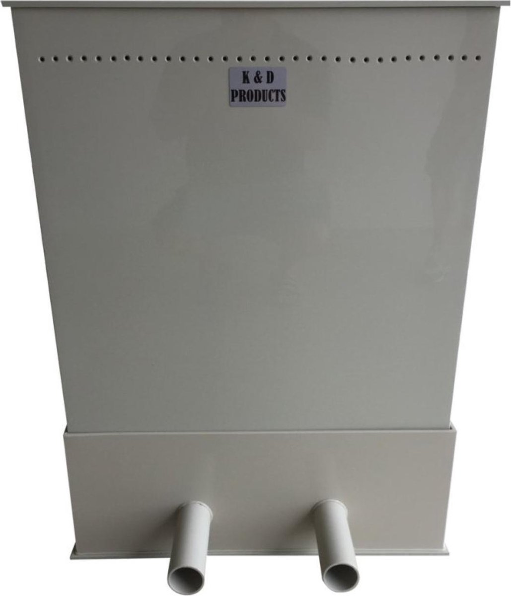 Trickle filter middel - vijver druppelfilter 2x ronde uitloop 63 mm - PP Sahara