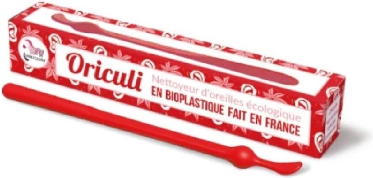 Lamazuna Oriculi oorstokje bioplastic rood