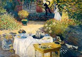 Claude Monet - The Lunch, 1873 - (kunst puzzel, 1000 stukjeS)