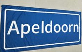 Vlag Apeldoorn -  Souvenir Apeldoorn - Cadeau Apeldoorn - Maat 180 x 80cm - stof polyester - versiering - Apeldoorn - support local