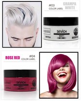 Sevich Professionele en Kwalitatieve Haarverf - Tijdelijke Haarkleur - Haar Wax - Haircoloring Wax - Uitwasbaar - 100% Ntuurlijke Ingredienten – Roze-Rood – Assortiment “Het Gemak’