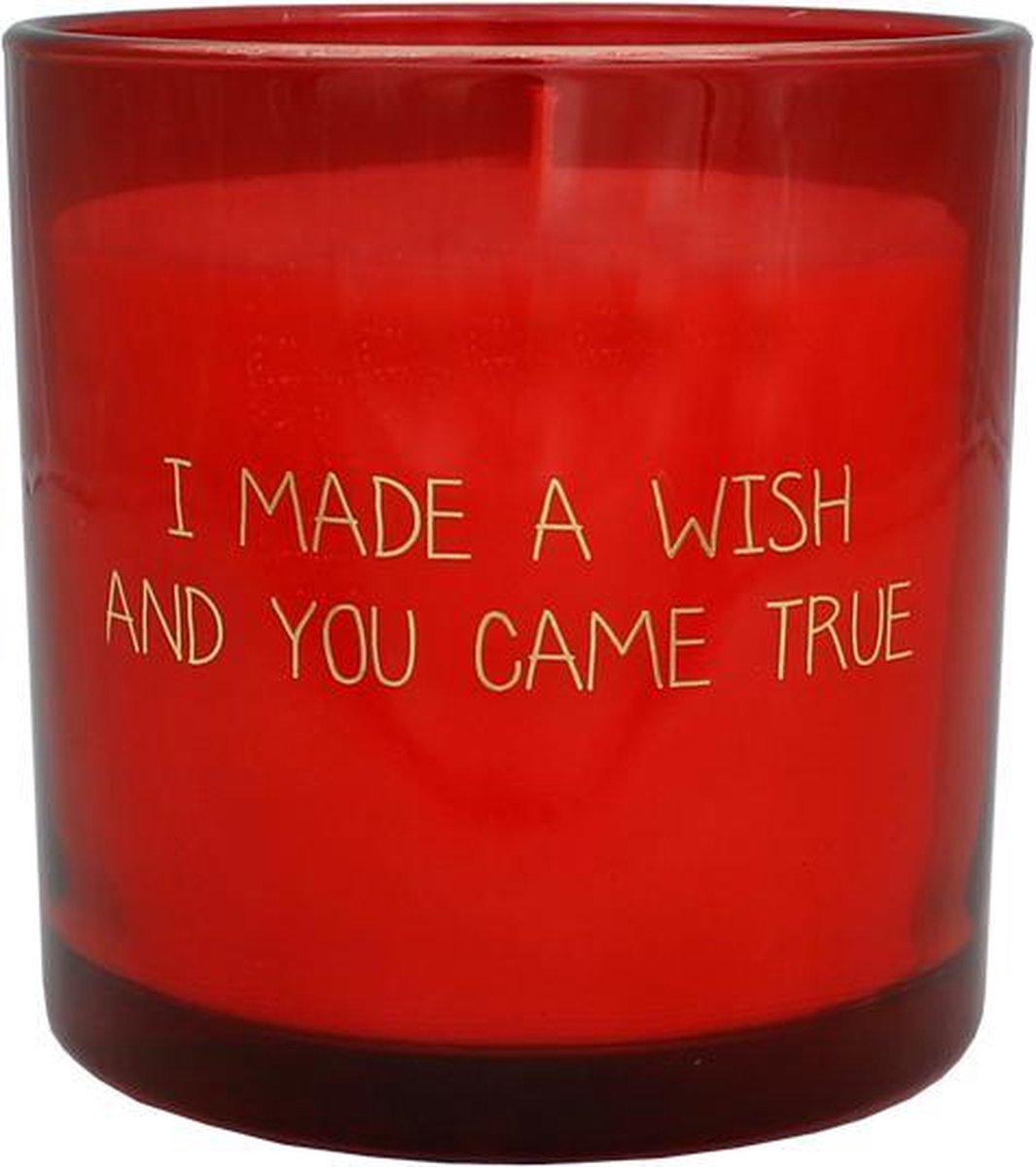 My Flame Lifestyle SOJAKAARS -I MADE A WISH AND YOU CAME TRUE - GEUR: UNCONDITIONAL - VALENTIJN - KADO Rood