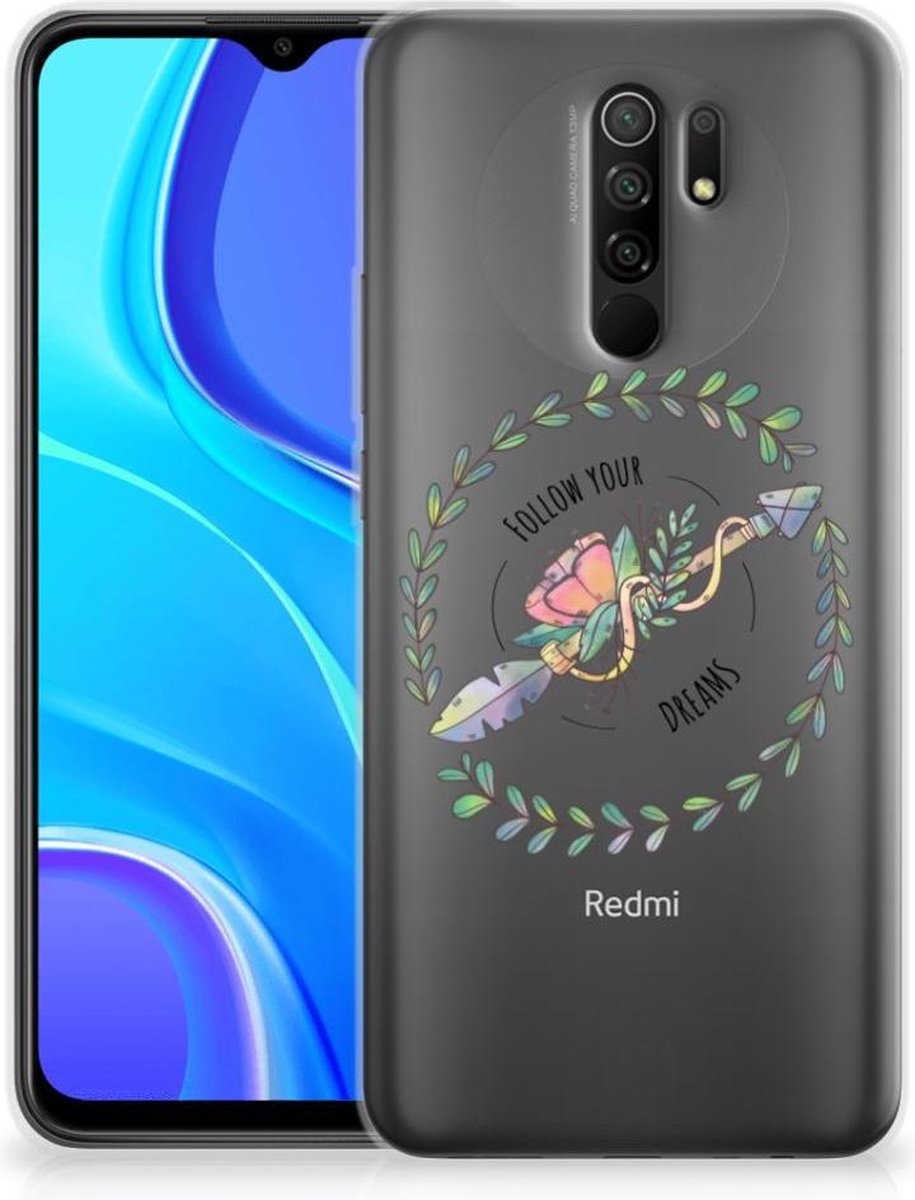 Xiaomi Redmi 9 Telefoonhoesje met Naam Boho Dreams