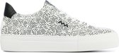 Floris van Bommel Vrouwen Leer Sneakers Damesschoenen Lage sneakers 85333 print - Wit - Maat 37.5