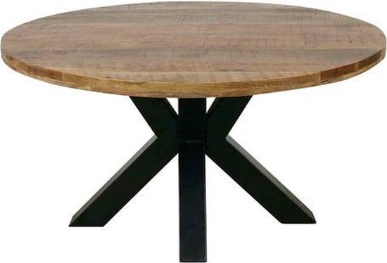 Ronde tafel spin poot 130 cm mango hout