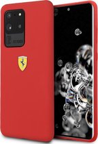 Ferrari SF Silicone Case voor Samsung Galaxy S20 Ultra - Rood