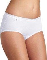 Sloggi midi basic slip 3pack dames katoen wit, maat 46