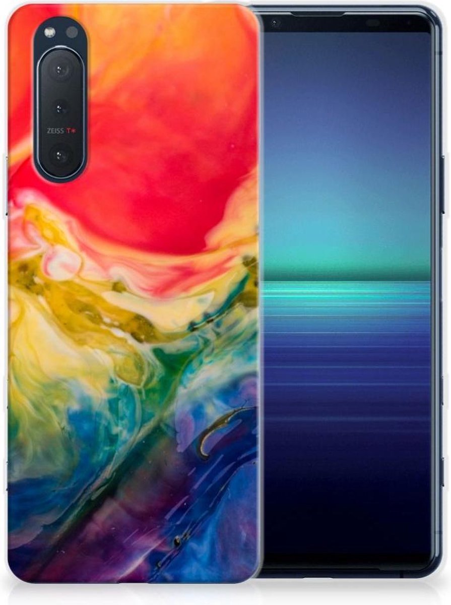 Hoesje maken Sony Xperia 5II Watercolor Dark