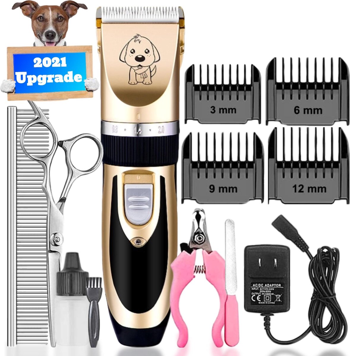 Petslife Professionele Honden Tondeuse Set - Tondeuse voor Huisdier Honden en Katten - Draadloos