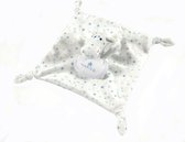 Kroeldoek paard met blauw sterren met slab van dmc gn204
